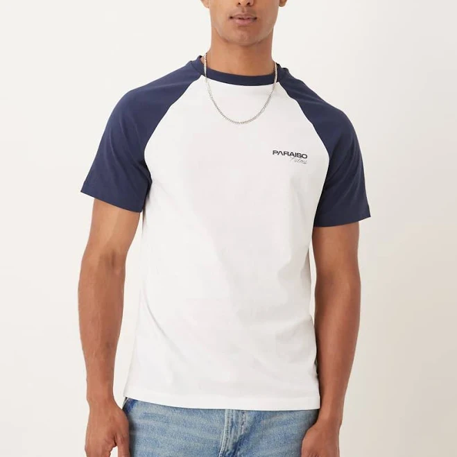 top ASOS Raglan T-Shirt with Chest Graphic ASOS $23.79