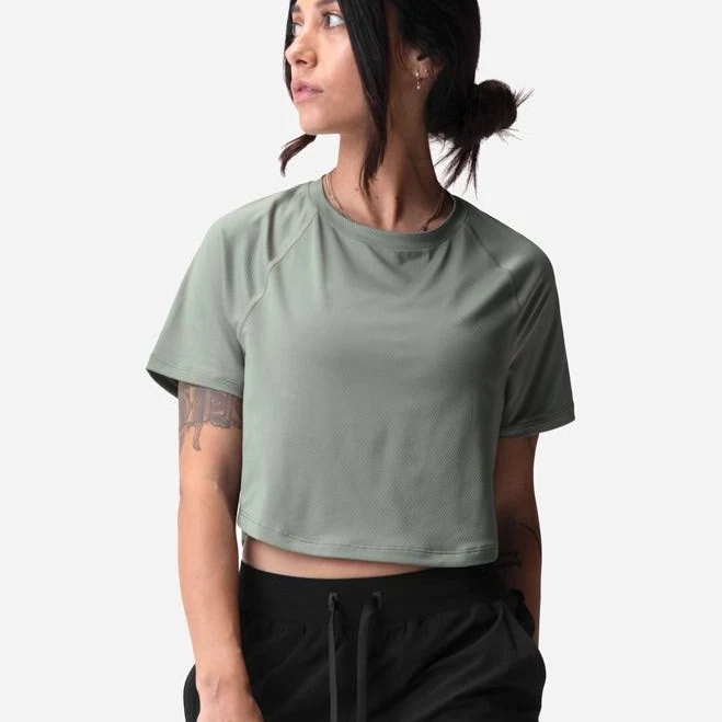 activewear ASRV x Equinox AeroSilver Cropped Training Tee ASRV Sportswear $48