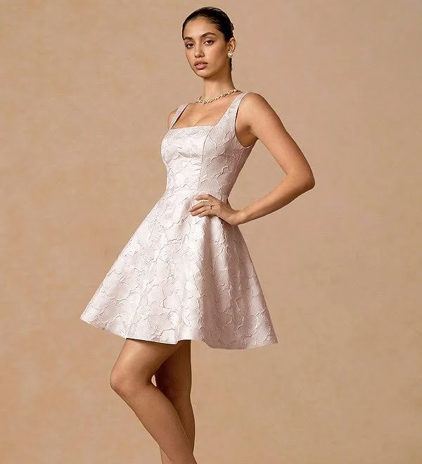 dress Azazie Square Baby A-Line Mini Dresses Azazie.com $107.1