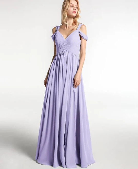 dress BABARONI Cold Shoulder Empire Waist Max Dress with Slit Babaroni.com $109