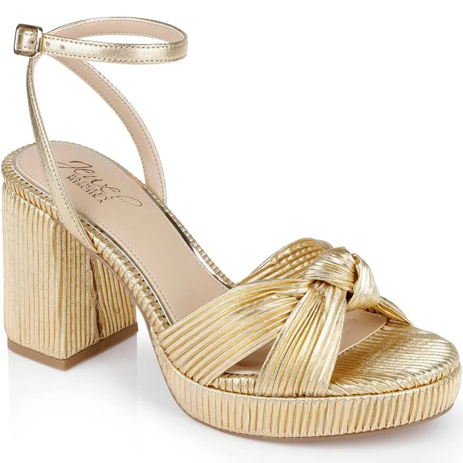 shoes Badgley Mischka Women's Tyler Platform Block Heel Sandals Macy's $90.3
