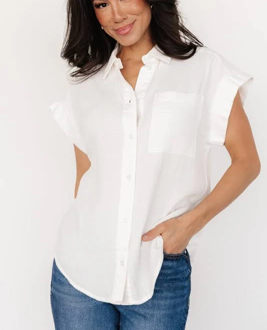 top Baltic Born Jaye Textured Cotton Button Top Baltic Born $79