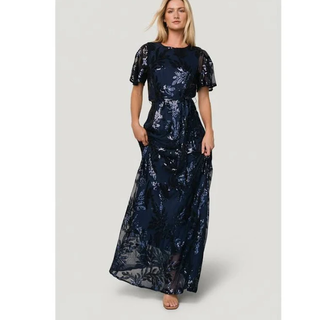 rave outfit Baltic Born Muse Sequin Maxi Dress Nordstrom $108