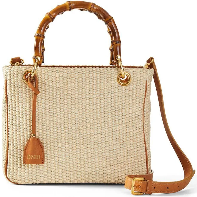 bag Bamboo Elisabetta Raffia Crossbody Mark and Graham $249