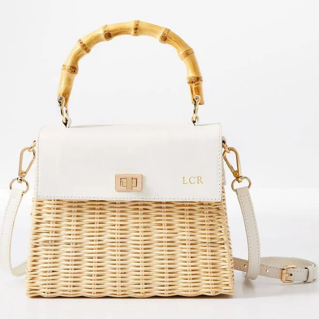 bag Bamboo Wicker Crossbody Bag Mark and Graham $169