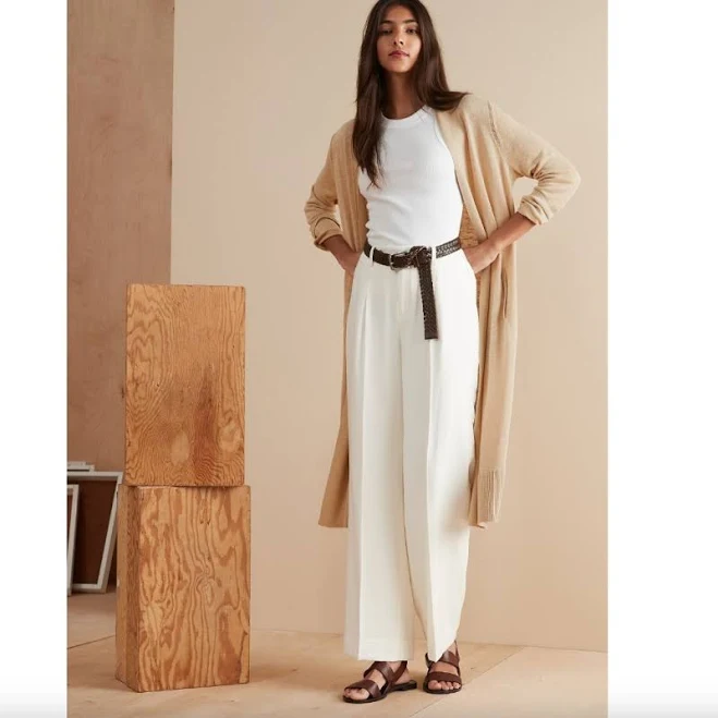 outerwear Banana Republic Sweaters | New Banana Republic Luxe Cotton Oatmeal Beige Open Front Knit Cardigan | Color: Cream/Tan | Size: S | Emily022's Closet Poshmark $50