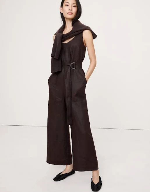 jumpsuit Banana Republic Women's Linen Belted Wide-Leg Jumpsuit Banana Republic $200