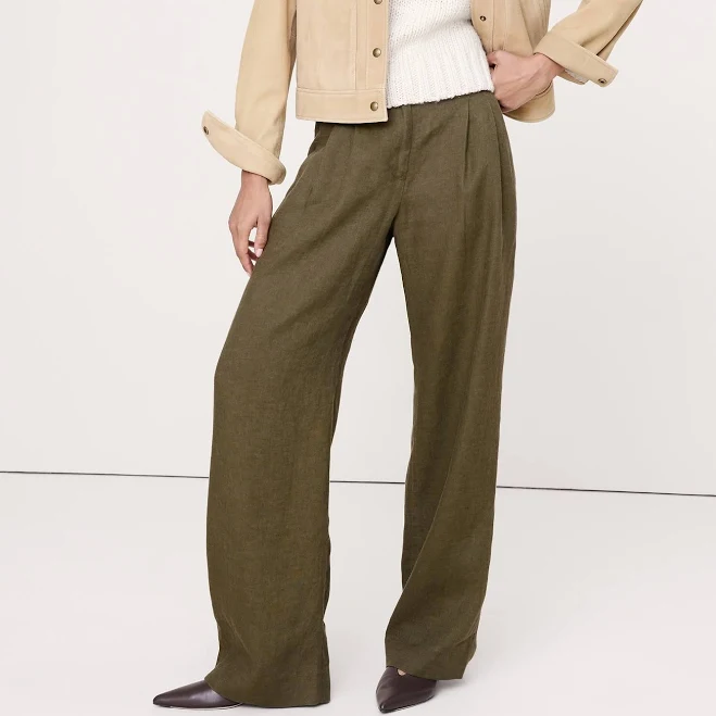 matching set Banana Republic Women's Soho Wide-Leg Linen Pants Banana Republic $140