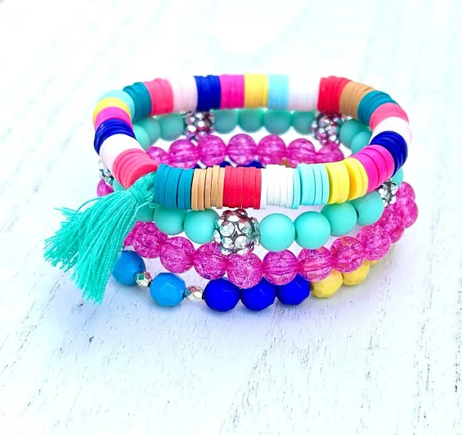 accessory Beaded Bracelet Set Etsy - Seller $14.99