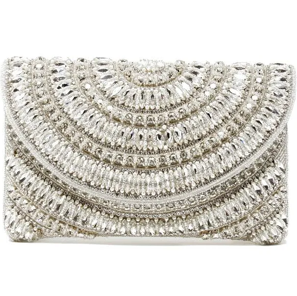 bag Beaded Sparkly Clutch All Borrow $85