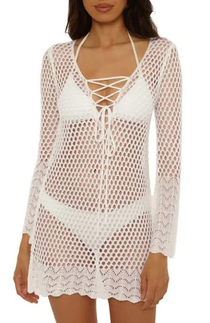 tunic Becca Women's Treasure Island Crochet Knit Swim Cover-Up Tunic Nordstrom $94