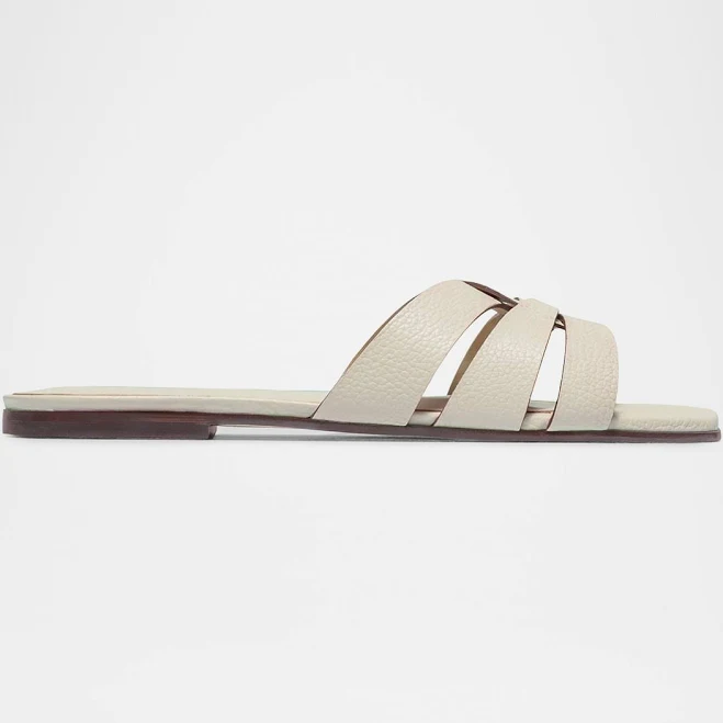 shoes Bernardo Women's Leather Oxford Slide Sandals Neiman Marcus $228