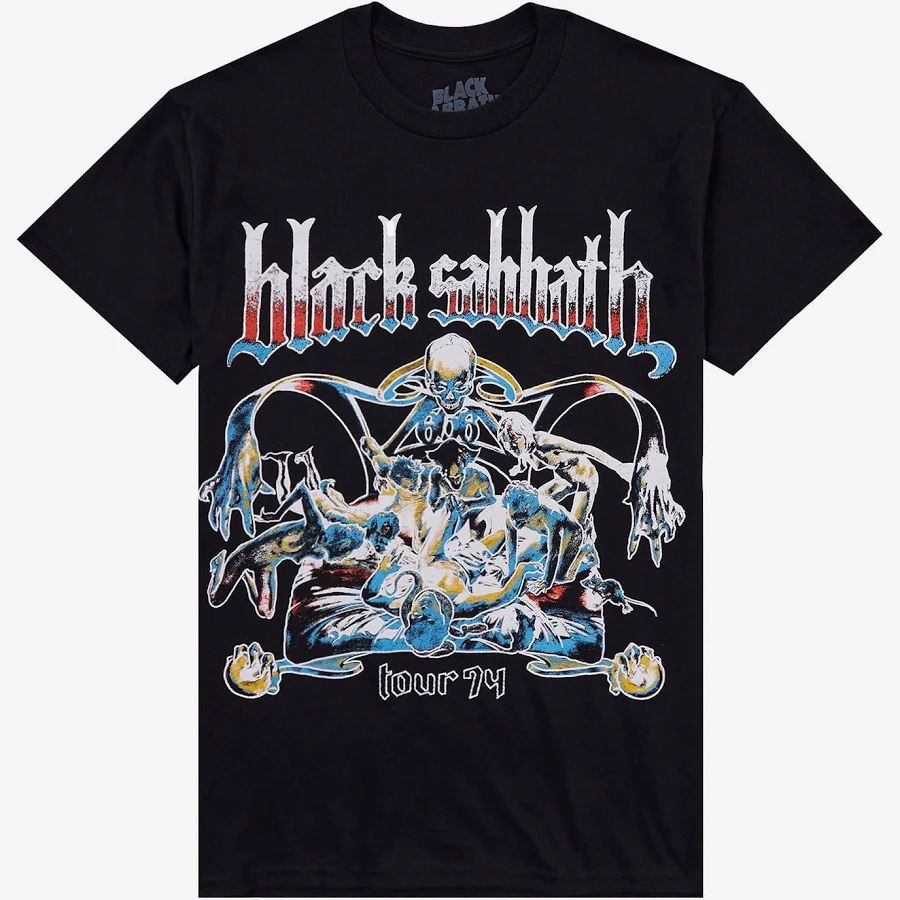 top Black Sabbath Sabbath Bloody Sabbath 1964 Tour Graphic T-Shirt Hot Topic $21.52