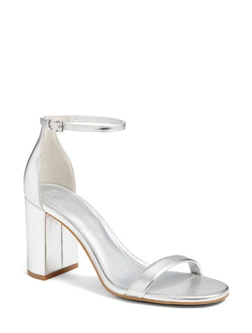 shoes BP. Livia Ankle Strap Sandal in Silver Metallic at Nordstrom, Size 8 Nordstrom $29.98