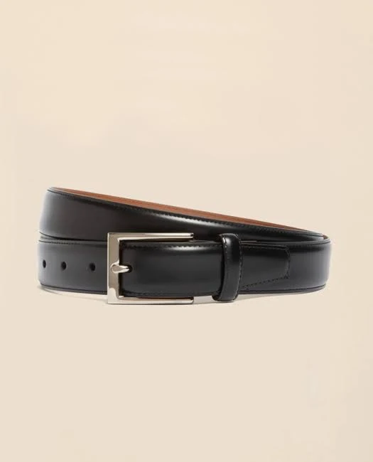 accessory Brooks Brothers Men's Leather Dress Belt with Silver Buckle Brooks Brothers $98