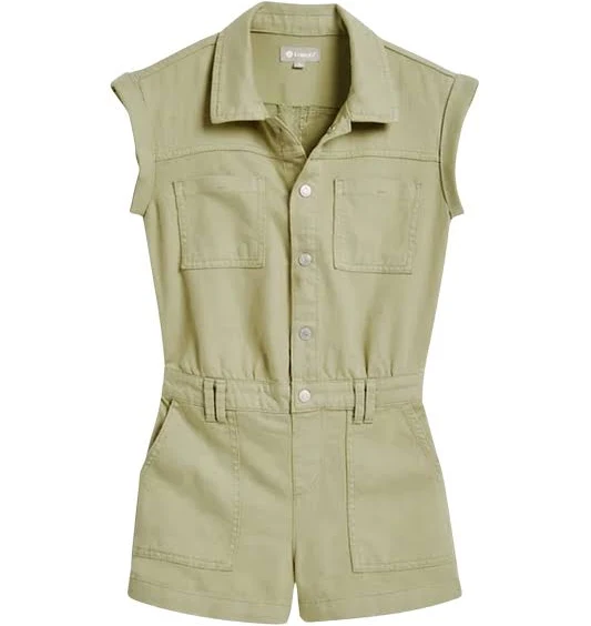 romper Cargo Romper with Patch Pockets Tractr $35
