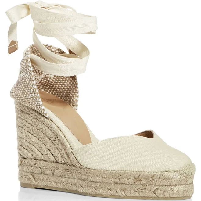 shoes Castaner Women's Chiara Ankle Tie Wedge Espadrille Sandals Bloomingdale's $160