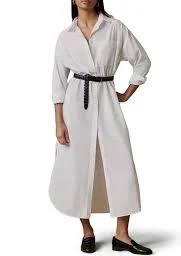 dress Coastal Rio Long Sleeve Organic Cotton Poplin Maxi Shirtdress nordstrom.com $198