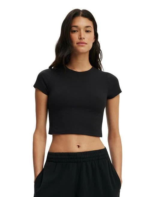 top Cotton On Women's Ultra Soft Cropped Fitted T-shirt Nordstrom $24.99