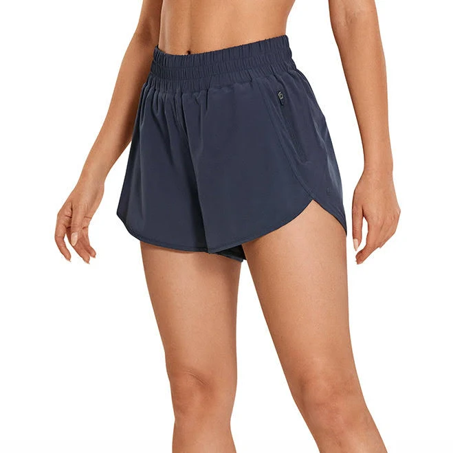 bottoms CRZ YOGA Women's Running High Waisted Mesh Lined Shorts 3 crz yoga $26.6