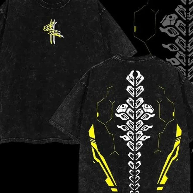 top Cyberpunk Mechanical Back Print T-Shirt TikTok Shop $11.88
