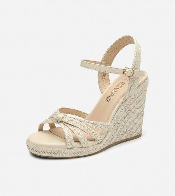 shoes Dream Pairs Espadrille Strappy Wedge Sandals JustFab $21.18
