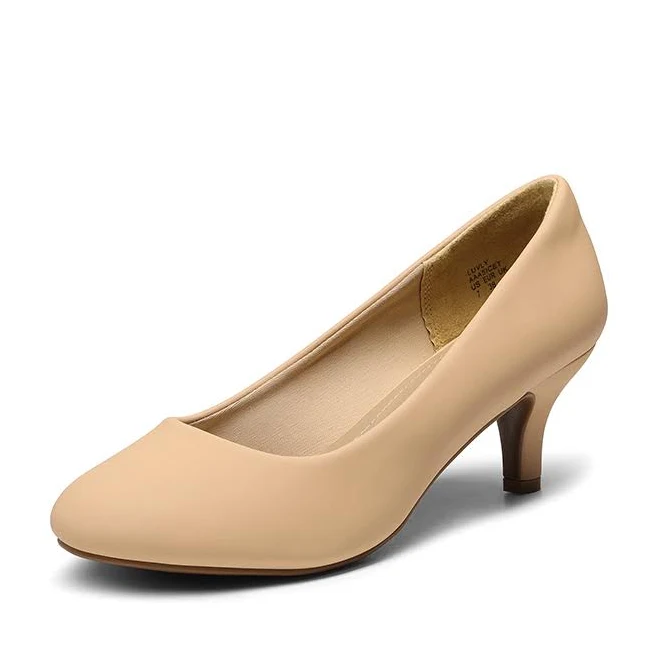 shoes Dream Pairs Round Toe Low Heel Pumps Dream Pairs $42.99