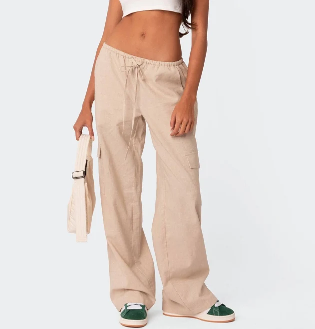 pants EDIKTED Lyric Linen Cargo Pants edikted $49