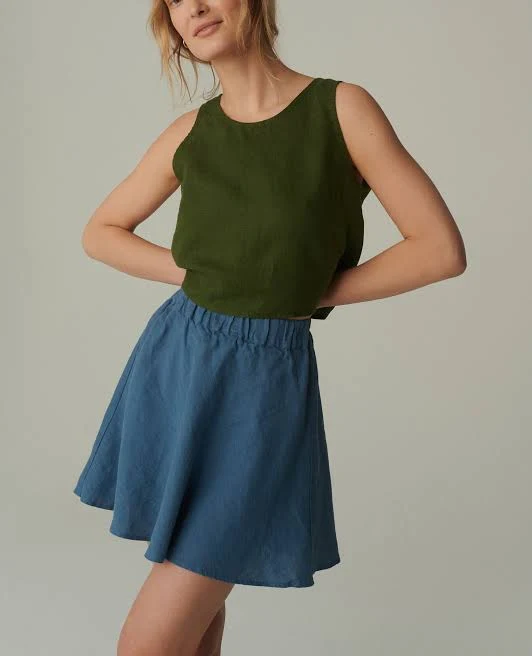 ultra-mini Edith Linen Skirt UAB Linenfox $91.84