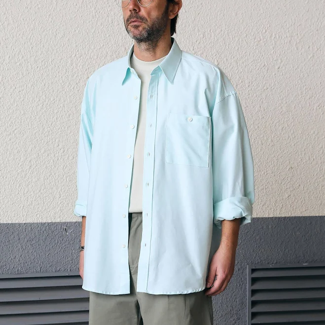 top ESN Classic Oversized Oxford Shirt 무신사 $25