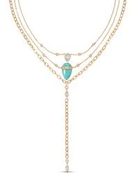 accessory Ettika 18k Gold Turquoise Solstice Layered Necklace Ettika $160