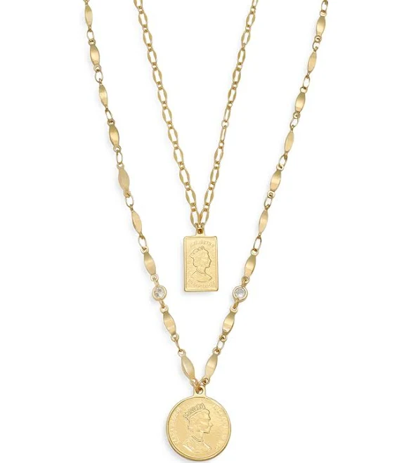 accessory Ettika Medallion of Mine Layered Coin Necklace Set Bloomingdale's $55