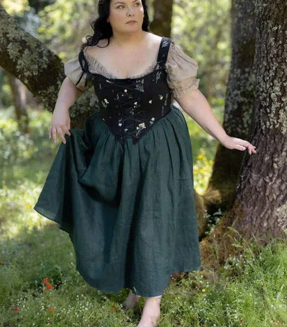 skirt Evergreen Midi Skirt French Meadows Corsets $84