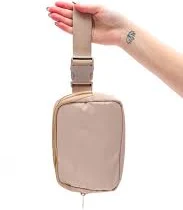 bag Everywhere I Go Crossbody Belt Bag in Khaki Tennessee Jane $26