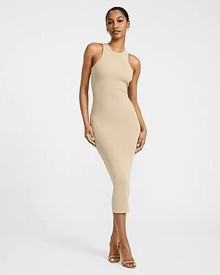 dress Express Women's Casual Ribbed Midi Dress Express $49