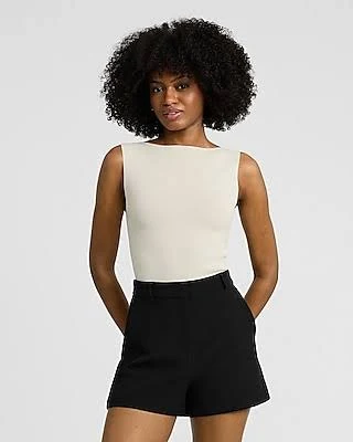bottoms Express Women's Editor Studio Stretch Twill High Waisted Tailored Shorts Express $58