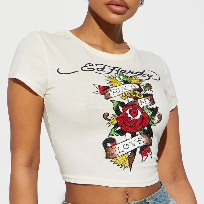 t-shirt Fashion Nova Cropped Baby Tee Fashion Nova $12