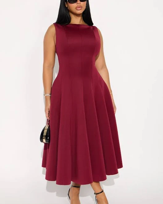 dress Fashion Nova Sweet Sunday Pleated Midi Dress Fashion Nova $29.99