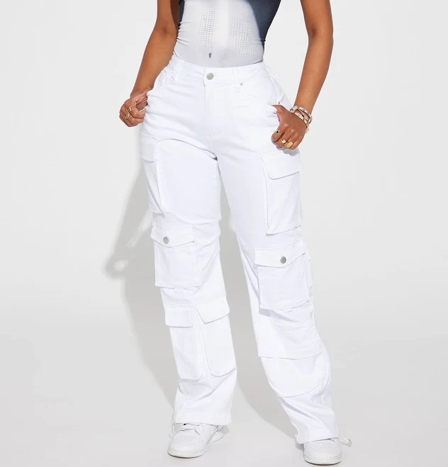 pants Fashion Nova Women's Fairfax High Rise Stretch Cargo Jeans Fashion Nova $20