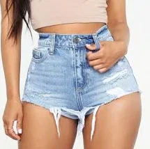 bottoms Fashion Nova Women's Heartbreaker Distressed Denim Shorts Fashion Nova $29.99