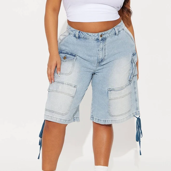 shorts Fashion Nova Women's Kent Cargo Denim Shorts Fashion Nova $27.99