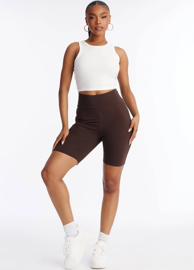 biker shorts Fashion Nova Women's Quinn High Rise Cotton Biker Shorts Fashion Nova $6