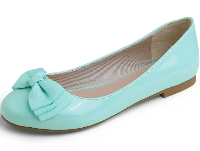 shoes Feversole Women's Round Toe Bow Trim Ballet Flats Feversole $32.99