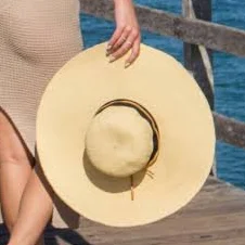 accessory Floppy Wide Brim Straw Hat Anya & Niki $125