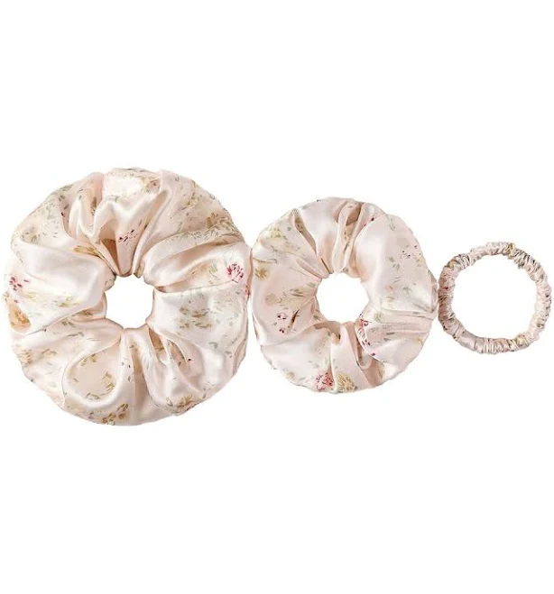 accessory Floral Silk Scrunchies (3 Pack) RachelSilk $29.9