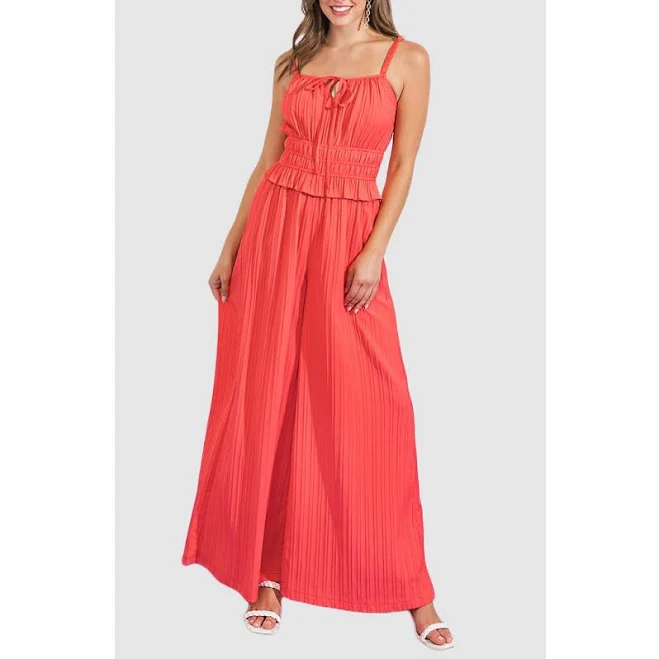 jumpsuit Flying Tomato Sleeveless Rib Wide Leg Jumpsuit Nordstrom Rack $39.97