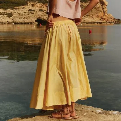 skirt Free People Lowen Midi Skirt Free People $60