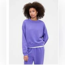 matching set GAP-Crewneck Sweatshirt & jogger sweat pant SET (IRIS) NEW & sold out online Poshmark $25