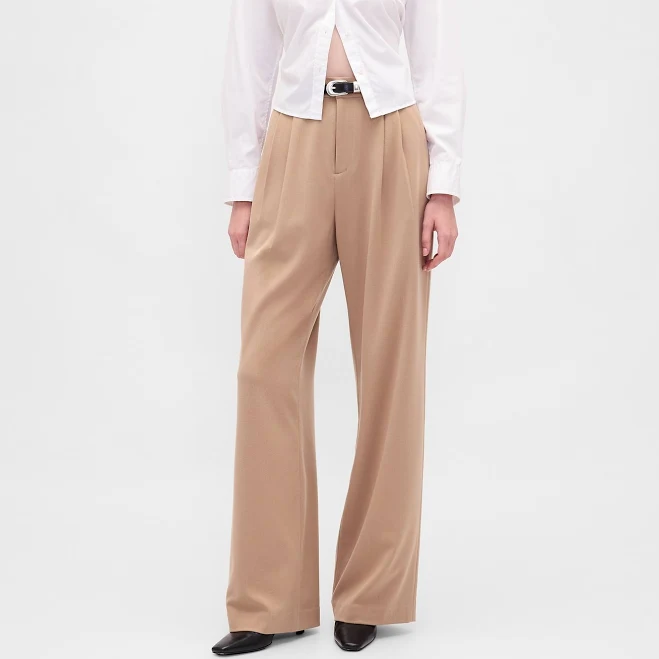pants Gap Women's 365 High Rise Pleated Trousers Gap $74.99