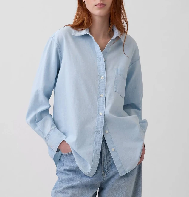 top Gap Women's Denim Big Shirt Gap $47